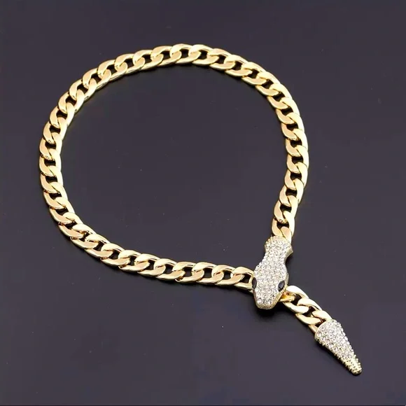 ✨Chunky Snake Cuban Lariat Necklace✨ - Picture 4 of 5